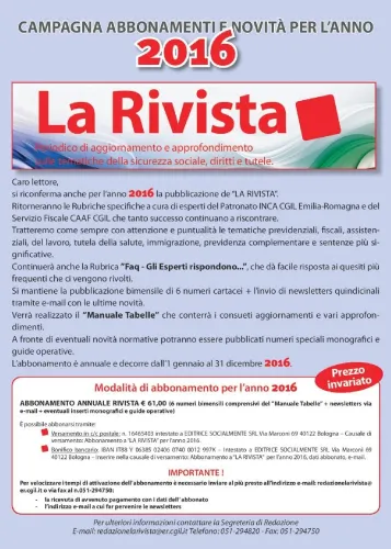 La Rivista abbonamento annuale