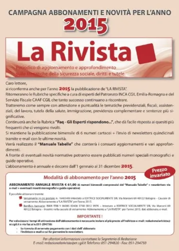 La Rivista Abbonamento annuale