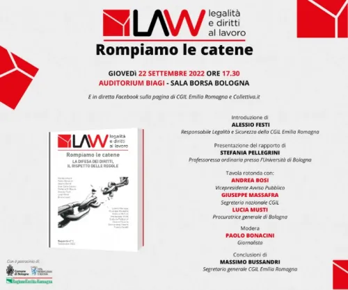 Locandina dell'iniziativa