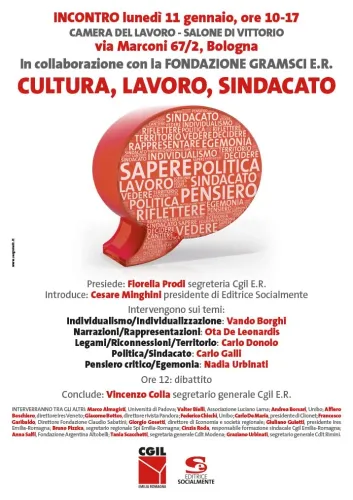 INCONTRO "CULTURA, LAVORO, SINDACATO"