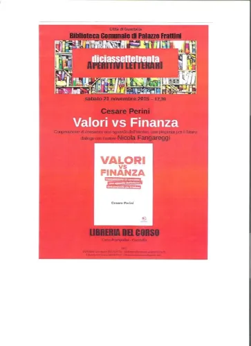 Presentazione del volume "Valori vs Finanza" di C. Perini